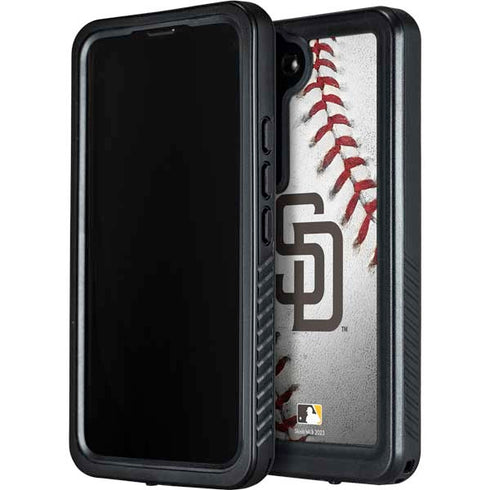 MLB San Diego Padres Game Ball Galaxy S24 Plus Waterproof Case
